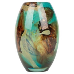 Eric Dobson and Michael Harris for Mdina Studio Glass Tiger Vase