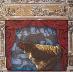 Debut de Buff, Técnica mixta sobre panel de madera