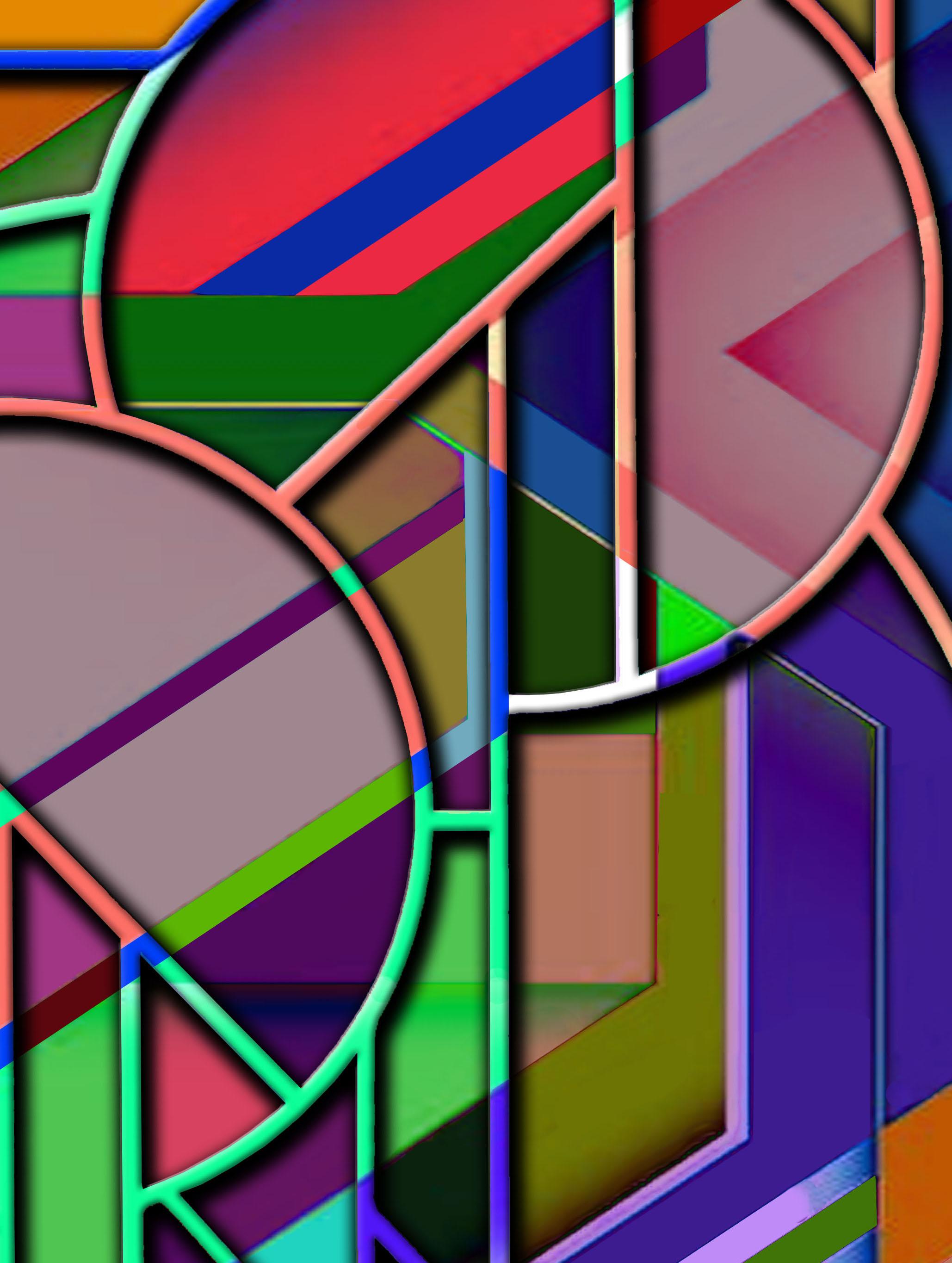 Somewhere Inside the Endless House - Abstract Geometric Print by Eric Ernst
