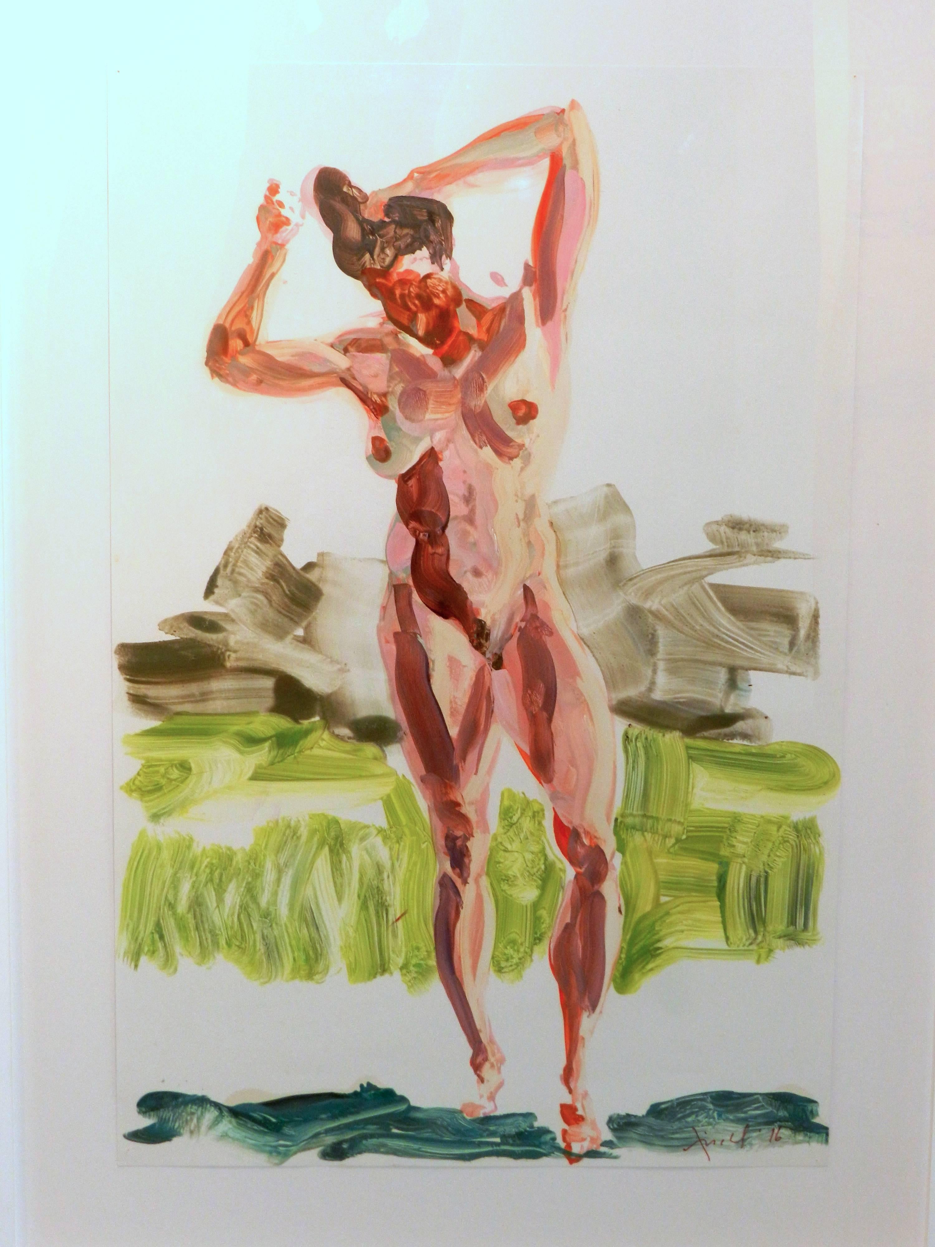 Eric Fischl Figurative Painting - Nude