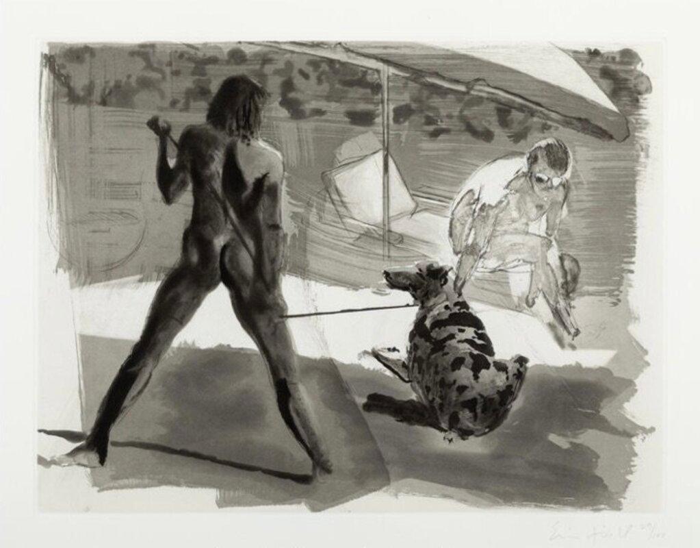 Eric Fischl Figurative Print – Strand