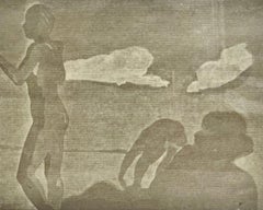 Eric Fischl figures on the Beach Pictures Generation Art, lithographie signée à la main