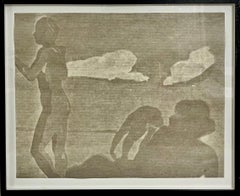 Eric Fischl Handsignierte Lithographie-Figuren am Strand, Bilder der Generation Art