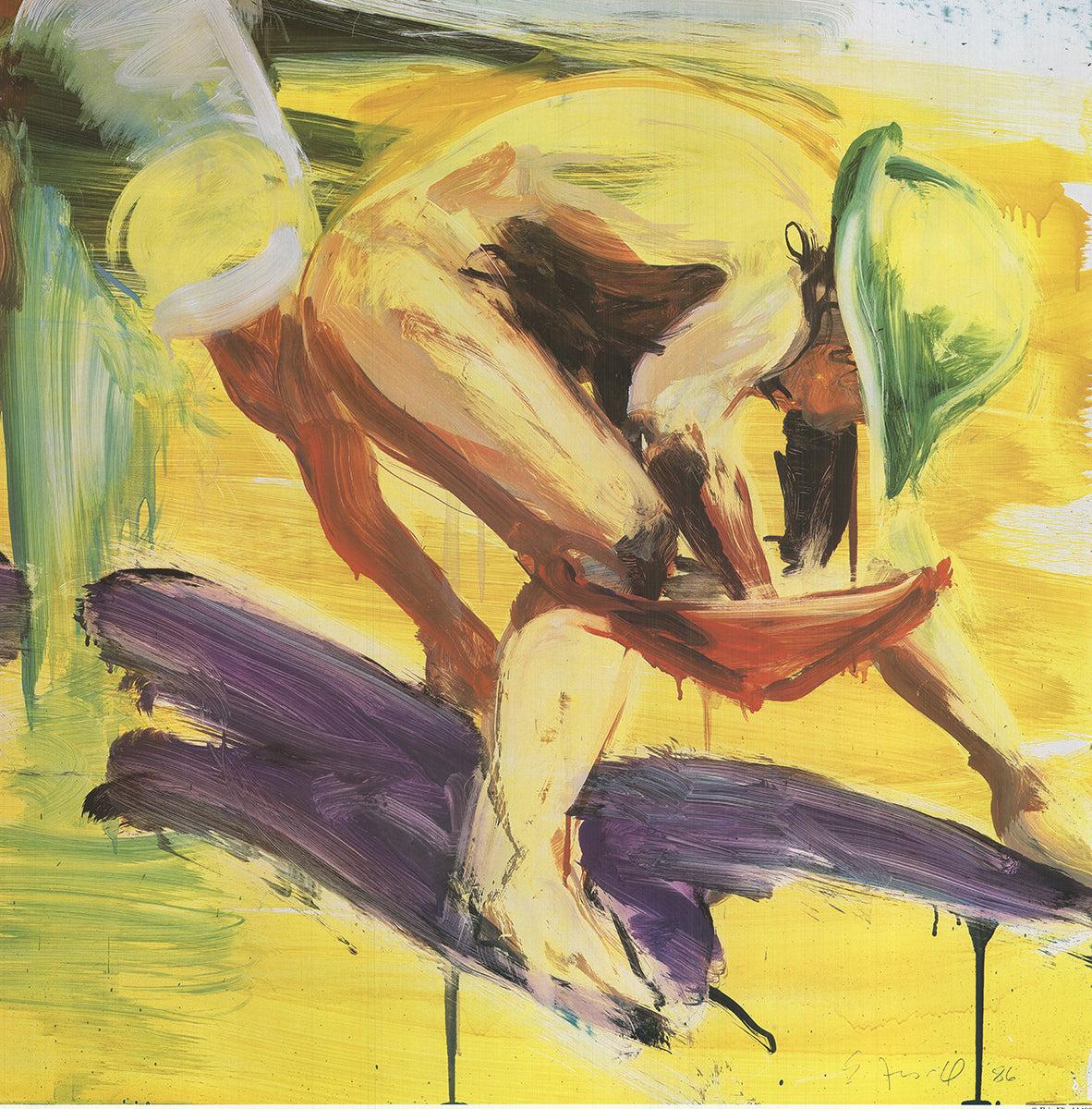 Fischl-Beach Scene with Kids-First Edition - Contemporary Print by Eric Fischl