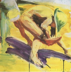 Fischl Beach Scene with Kids, Offset Print, 20th Century, Unframed