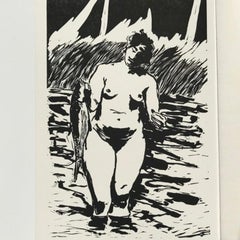 Trout, Limited Edition Linocut Print by Eric Fischl, 1990