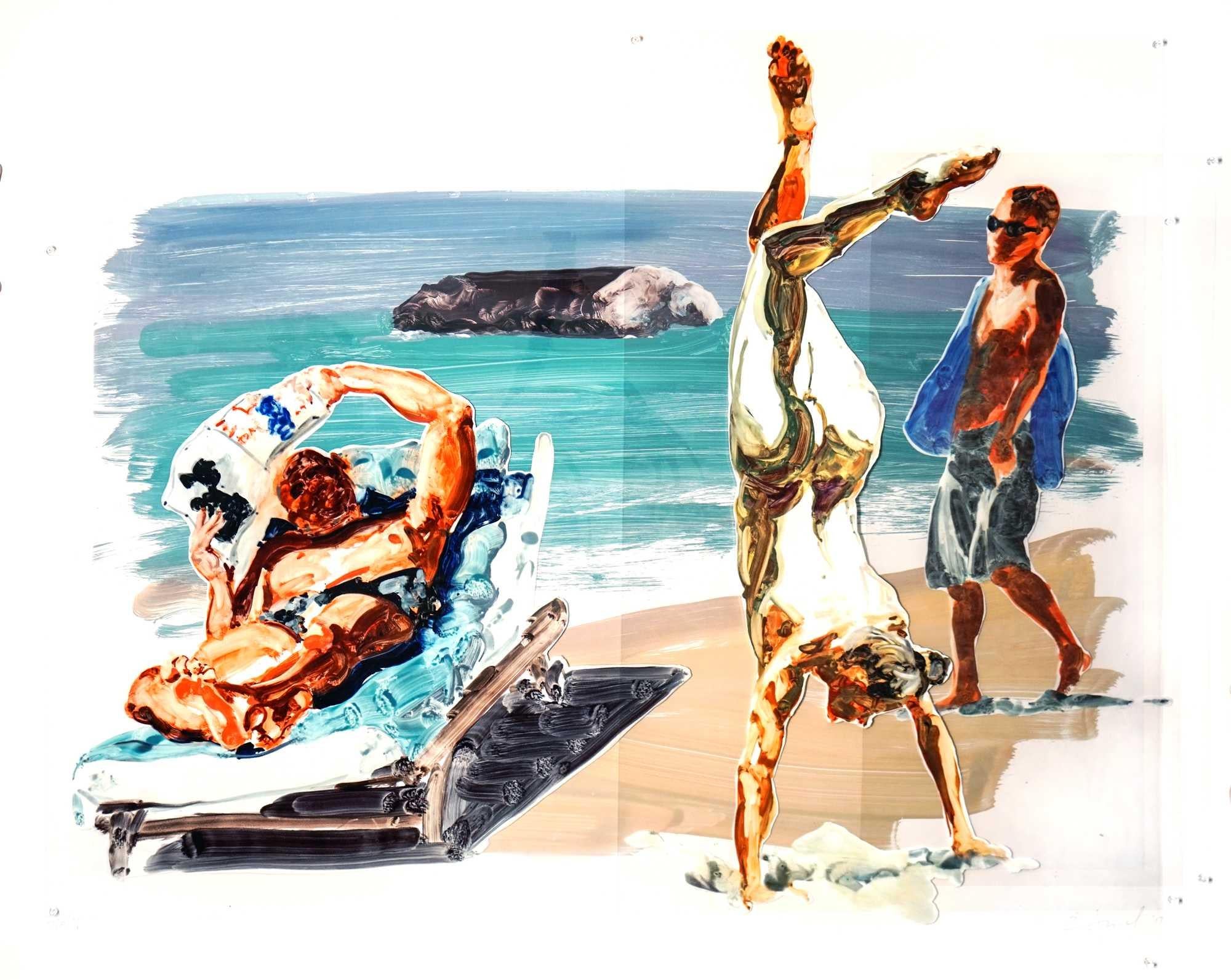 Untitled (Handstand) - Print by Eric Fischl