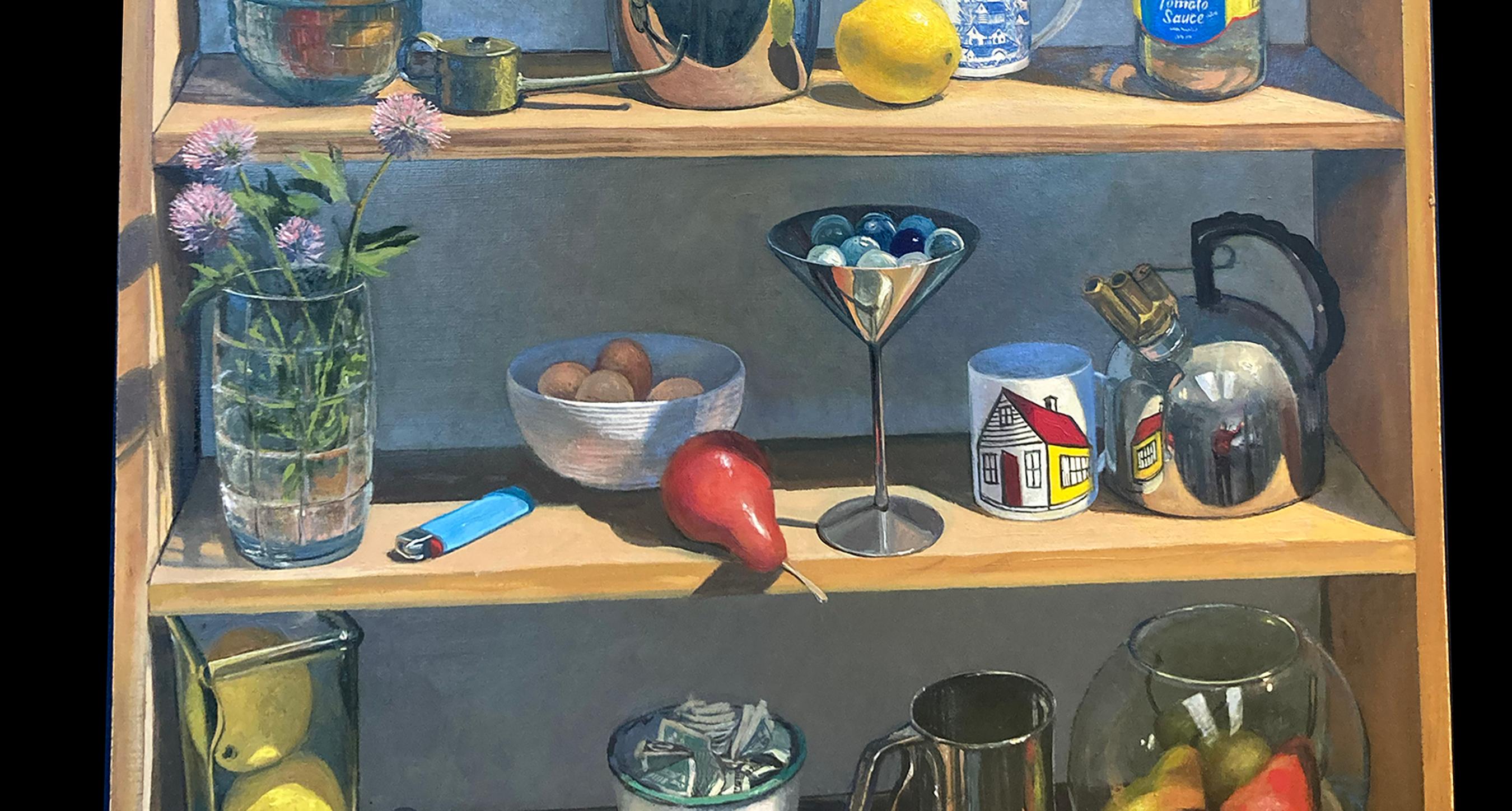 Shelf Contained - Realist Painting by Eric Forstmann