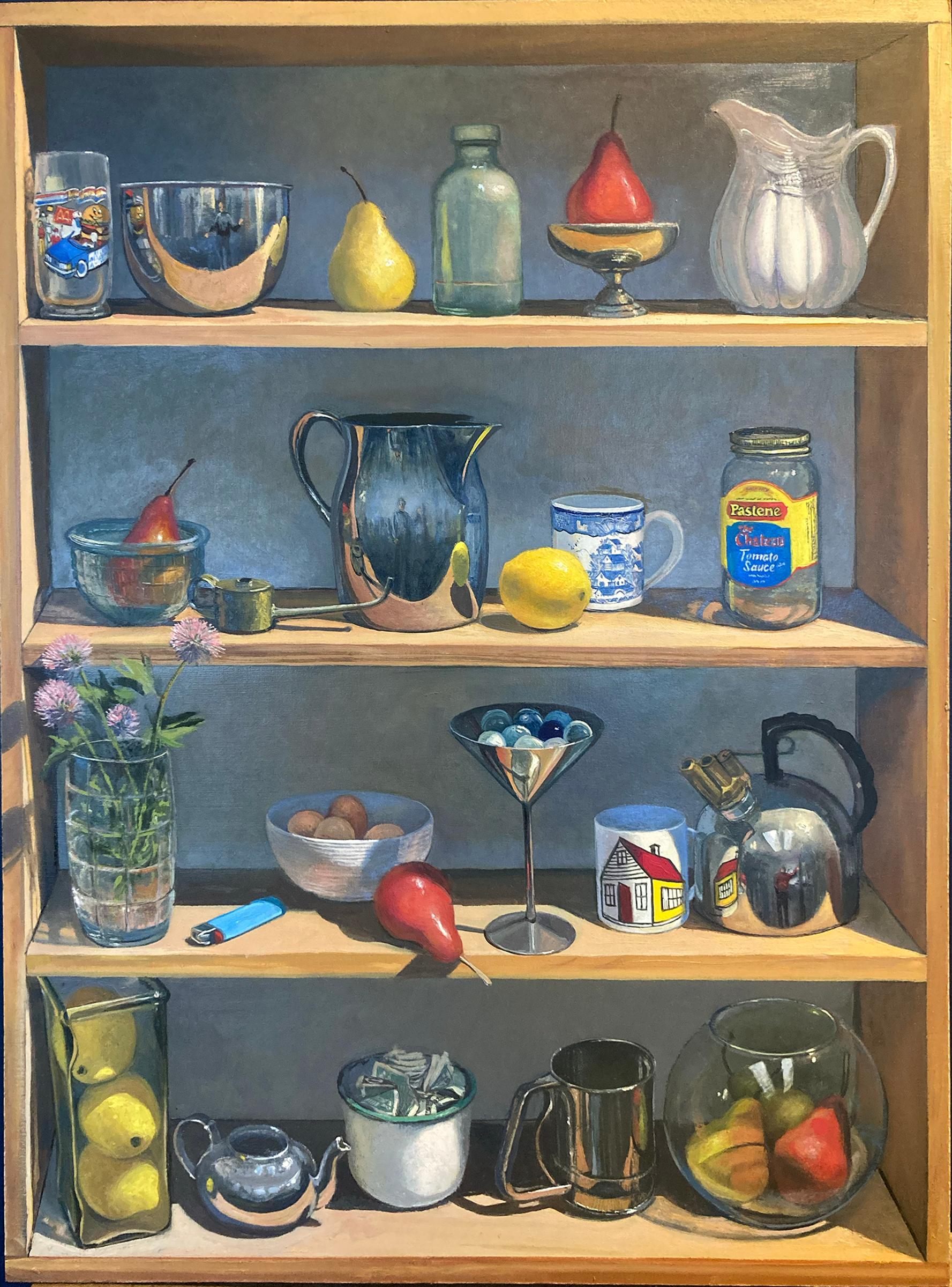 Eric Forstmann Still-Life Painting - Shelf Contained
