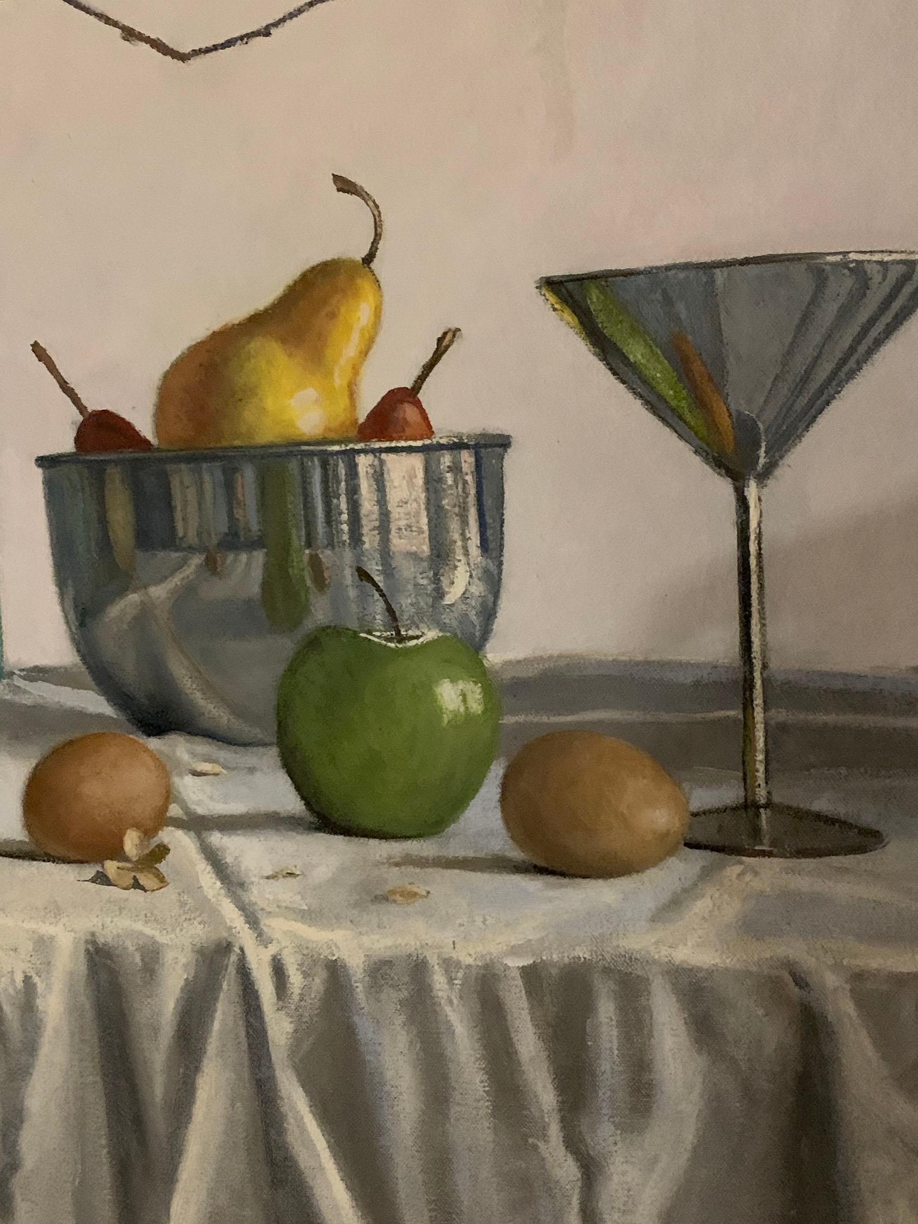 Still Life with Martini - Painting by Eric Forstmann