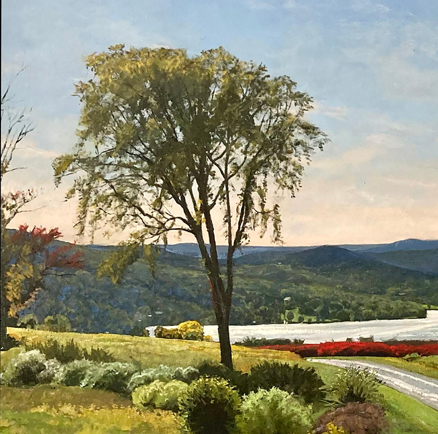 Noon Tanner Hill - Gris Landscape Painting par Eric Forstmann
