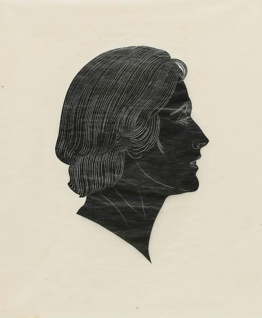 Eric Gill (1882-1940) - Early 20th Century Woodcut, Clare, Mrs Pepler For Sale 1