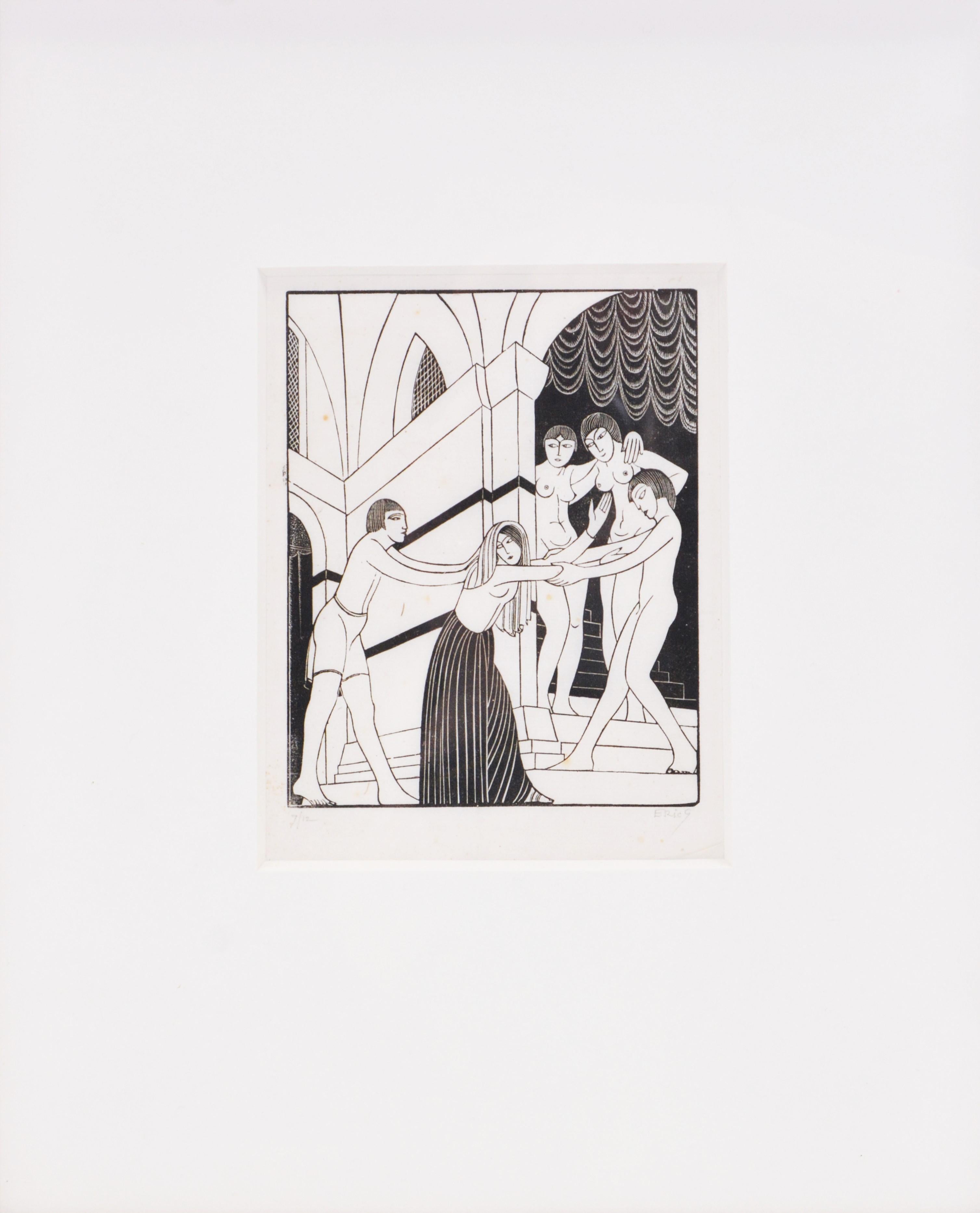 El Harén - Print de Eric Gill
