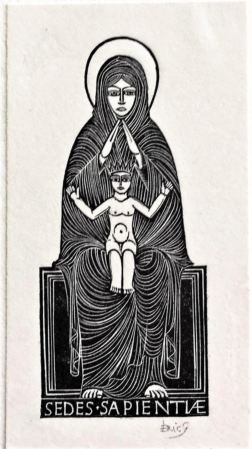 Mother and Child  - Modern Print by Eric Gill