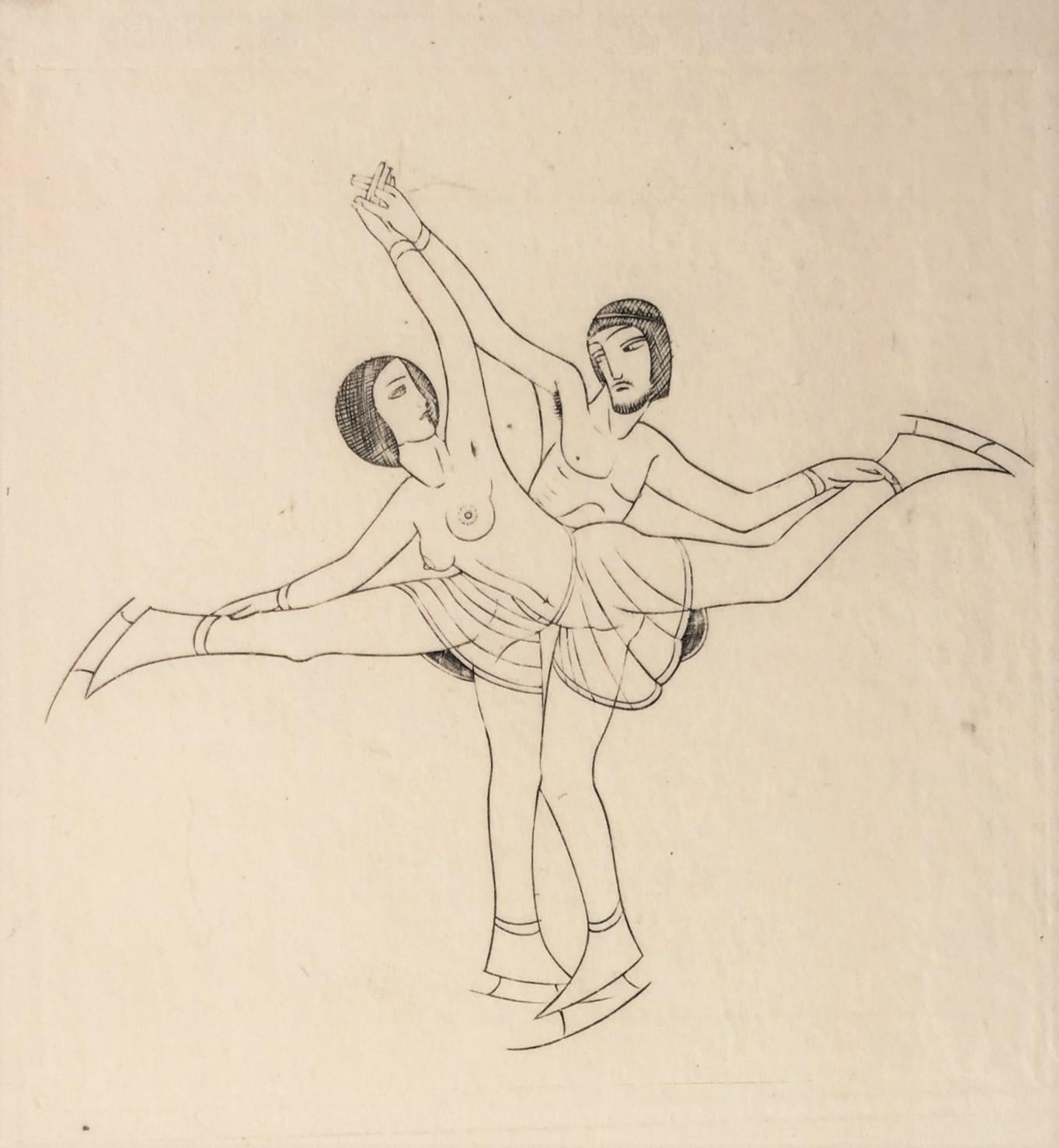 Skater (Moderne), Print, von Eric Gill