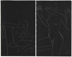 Dos bloques de Veinticinco desnudos de Eric Gill, 1938