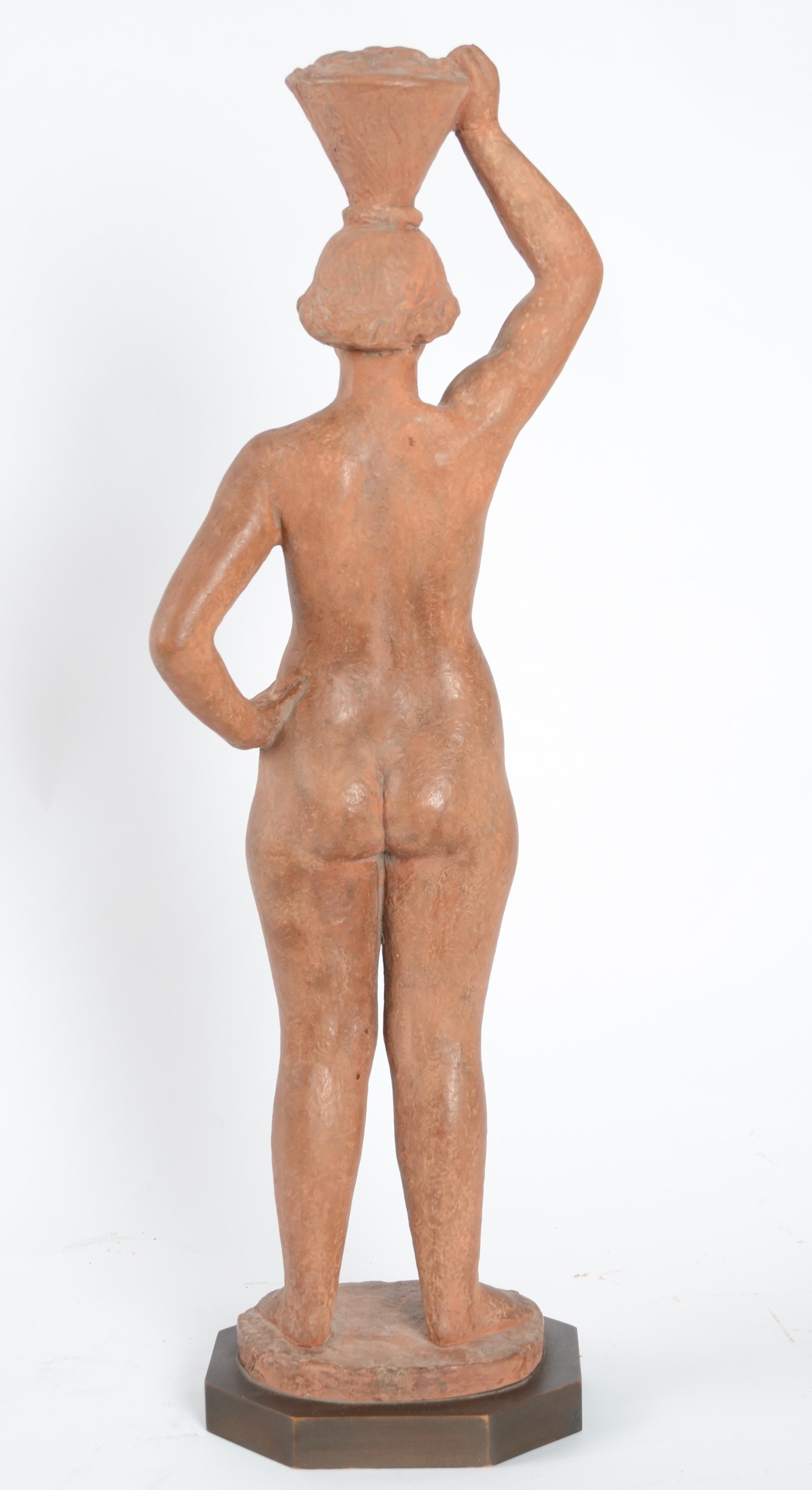 Eric Grate, Sculpture, Terracotta In Fair Condition In Stockholm, SE