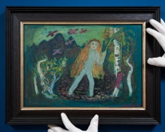 Naïvism Painting from the early 1900s Called "Catch of the Day"