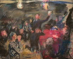 Party Time del artista sueco Eric Hallström, Pastel sobre papel