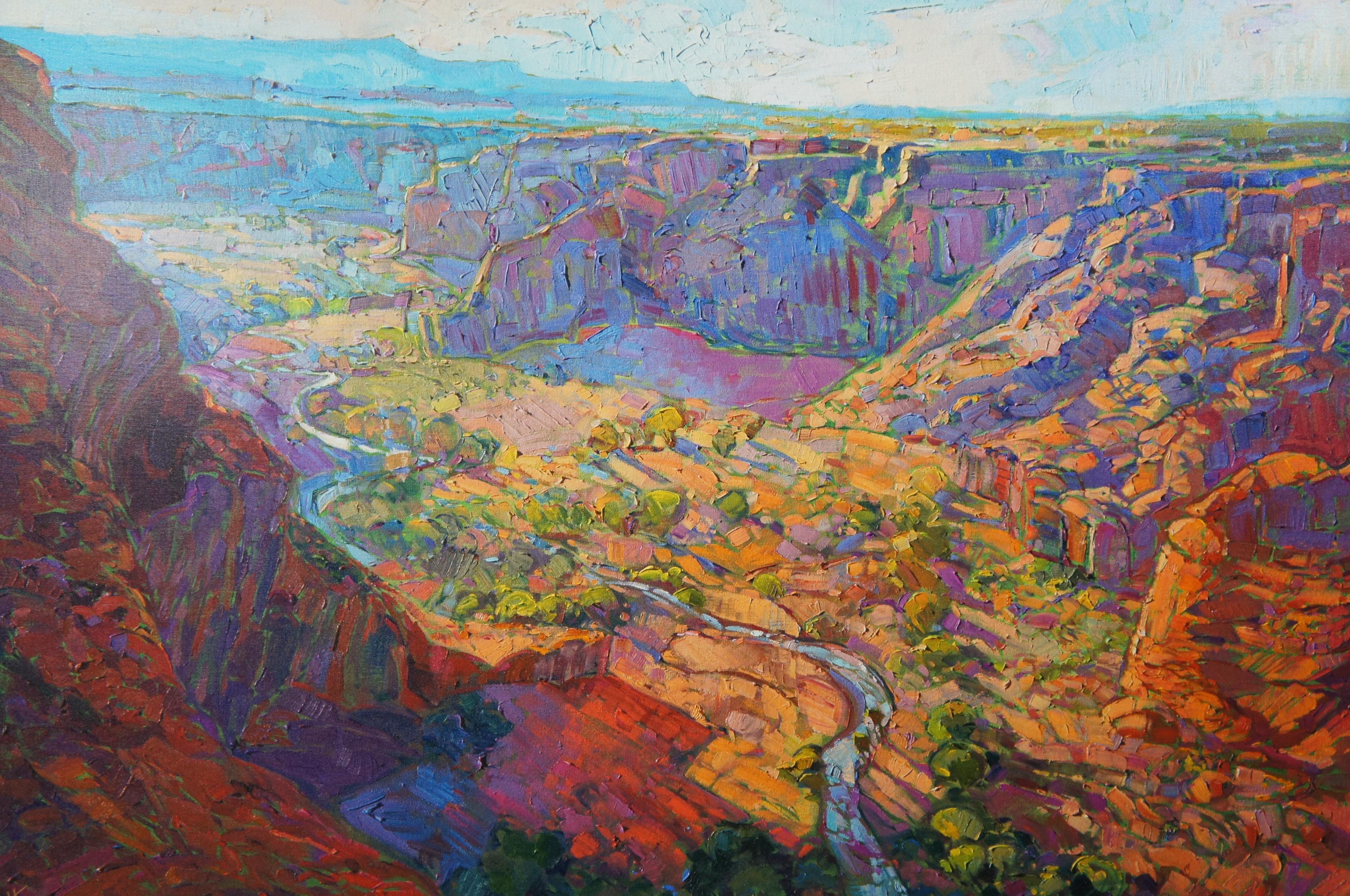 Eric Hanson Grand Canyon Open Impressionist Landscape Framed Canvas Print 50
