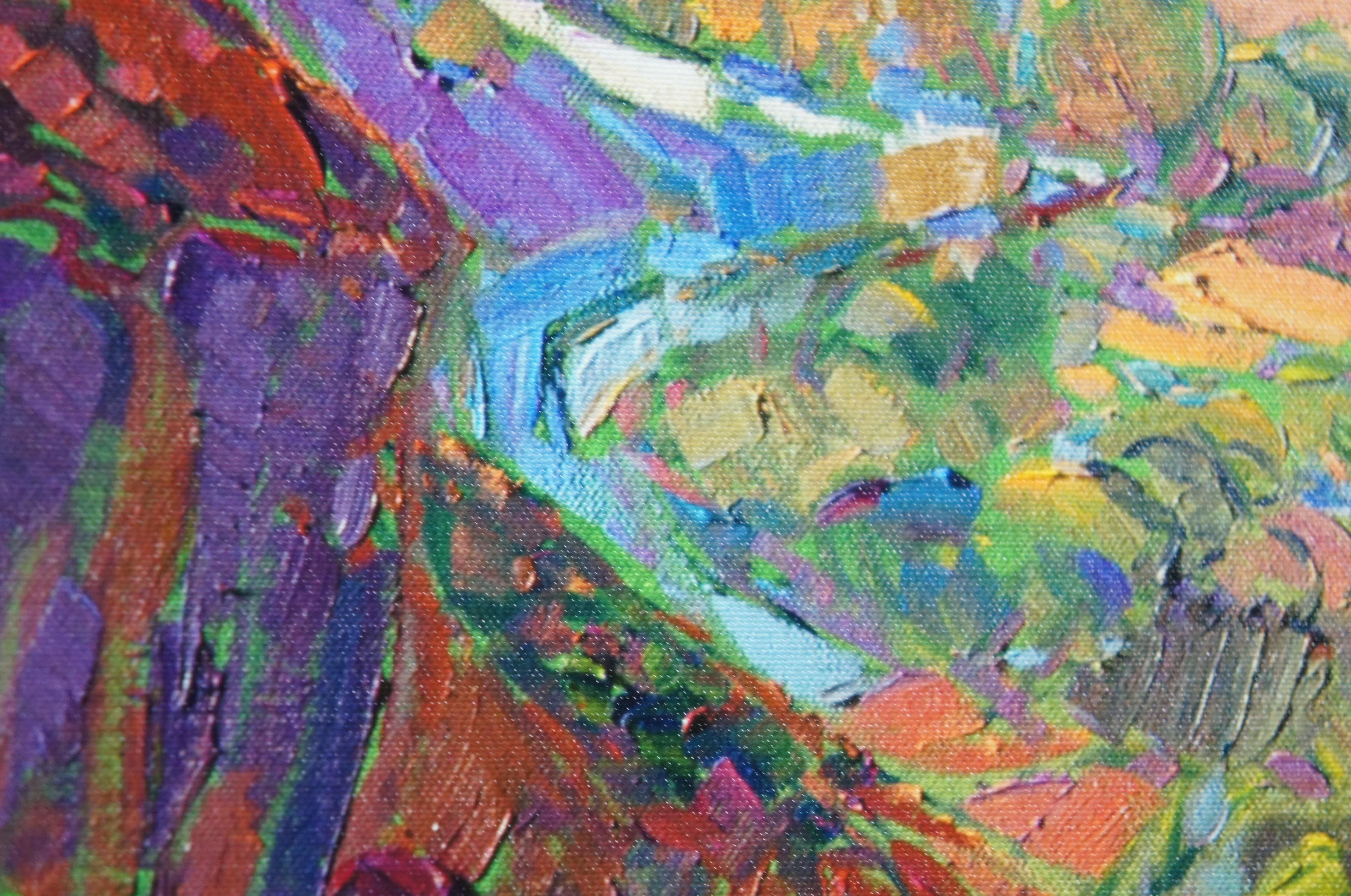 Eric Hanson Grand Canyon Open Impressionist Landscape Framed Canvas Print 50