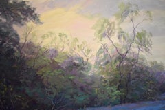 Bluebonnets In Evening Light - Bluebonnet Texas Hill Country - 52 x 71 encadré