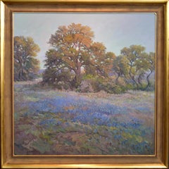 "Die Walder Im Abendlicht" Bluebonnet Texas Hill Country Landscape large