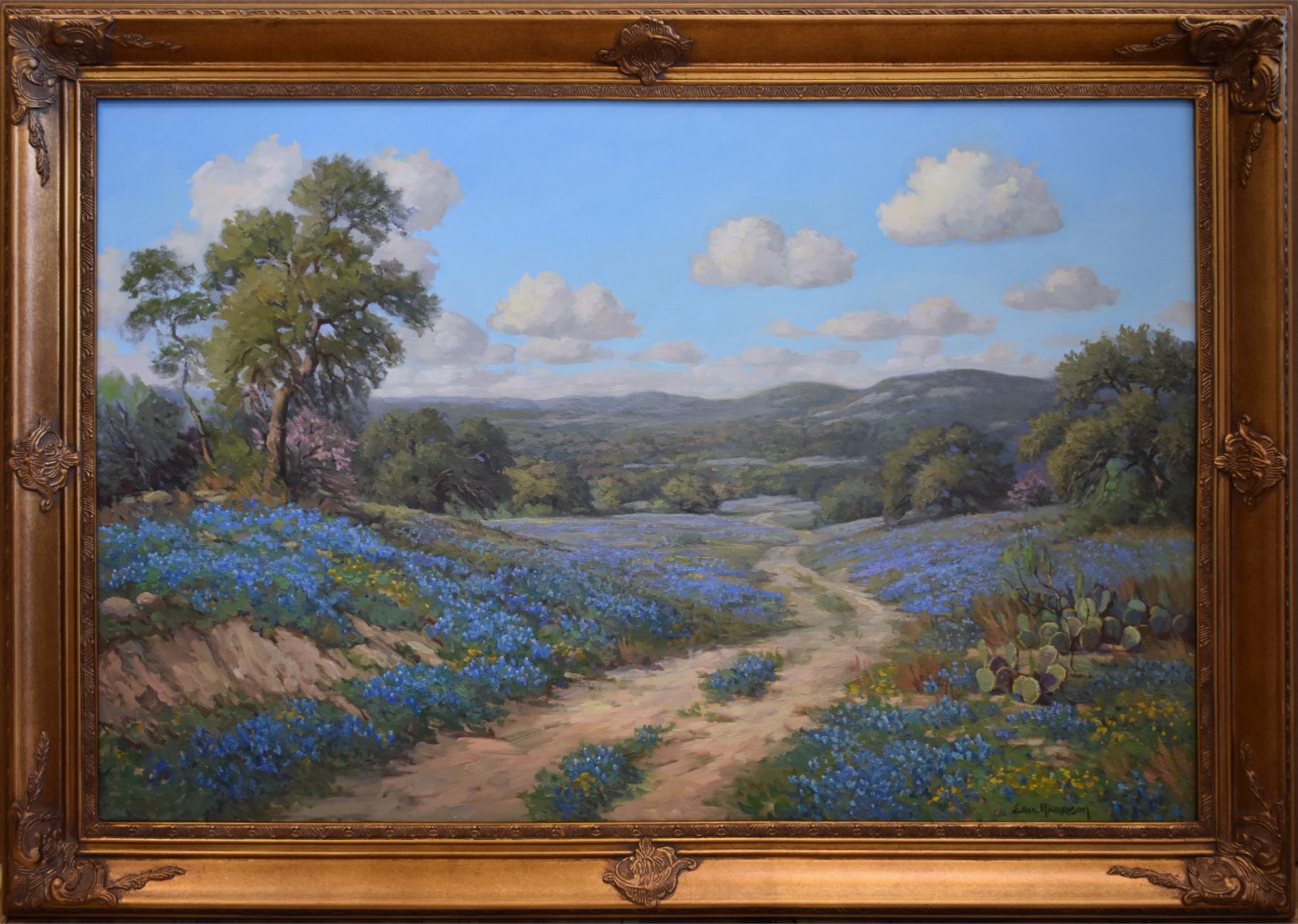 Eric Harrison Landscape Painting -  "Hill Country Springtime" Texas Bluebonnets