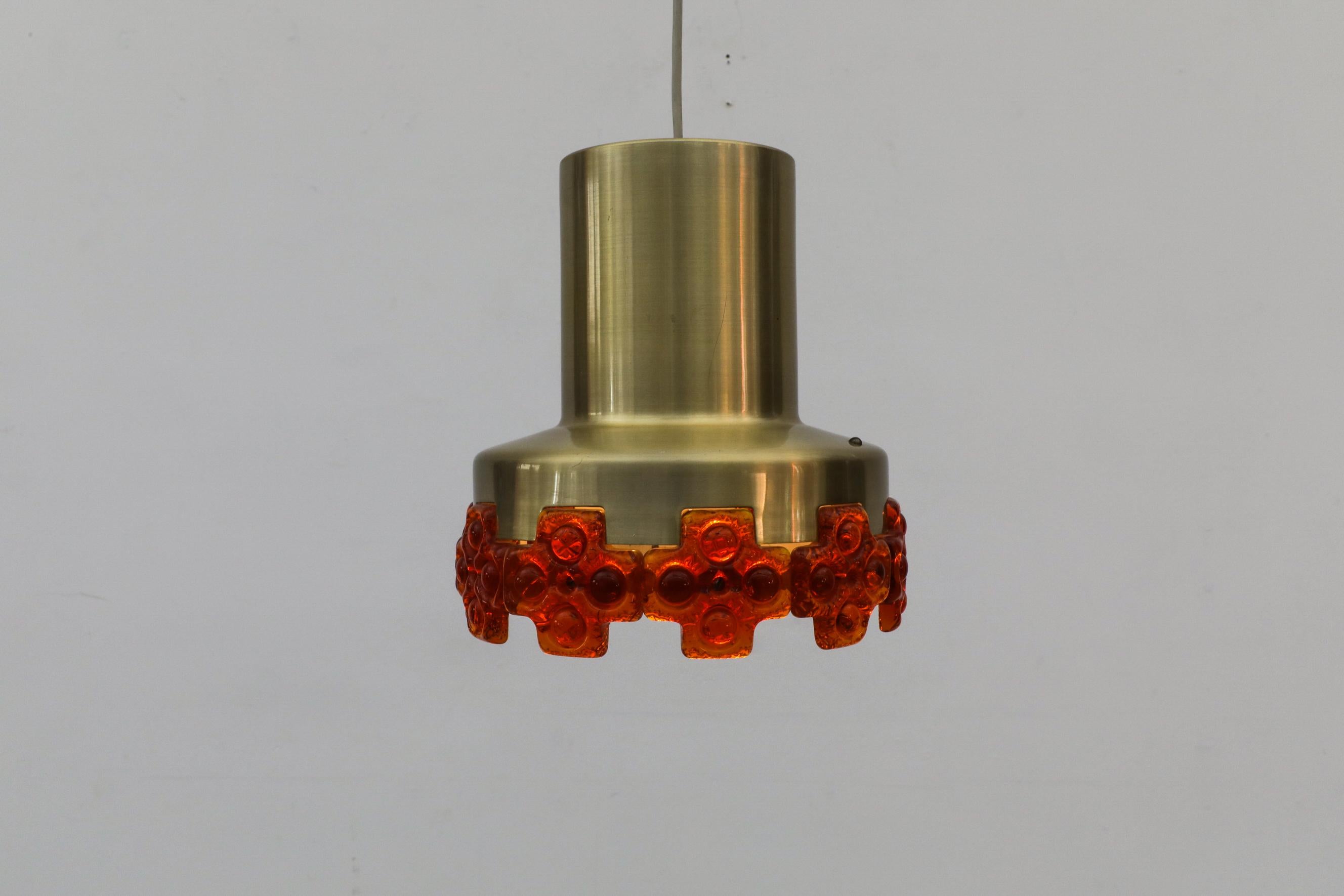 Eric Hoglund Inspired MOD Pendant with Orange Glass Detailing 3