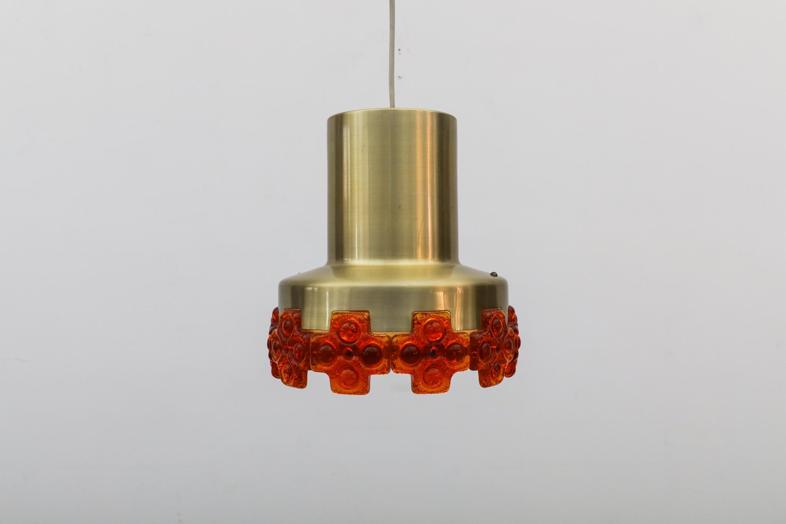 Eric Hoglund Inspired MOD Pendant with Orange Glass Detailing 4