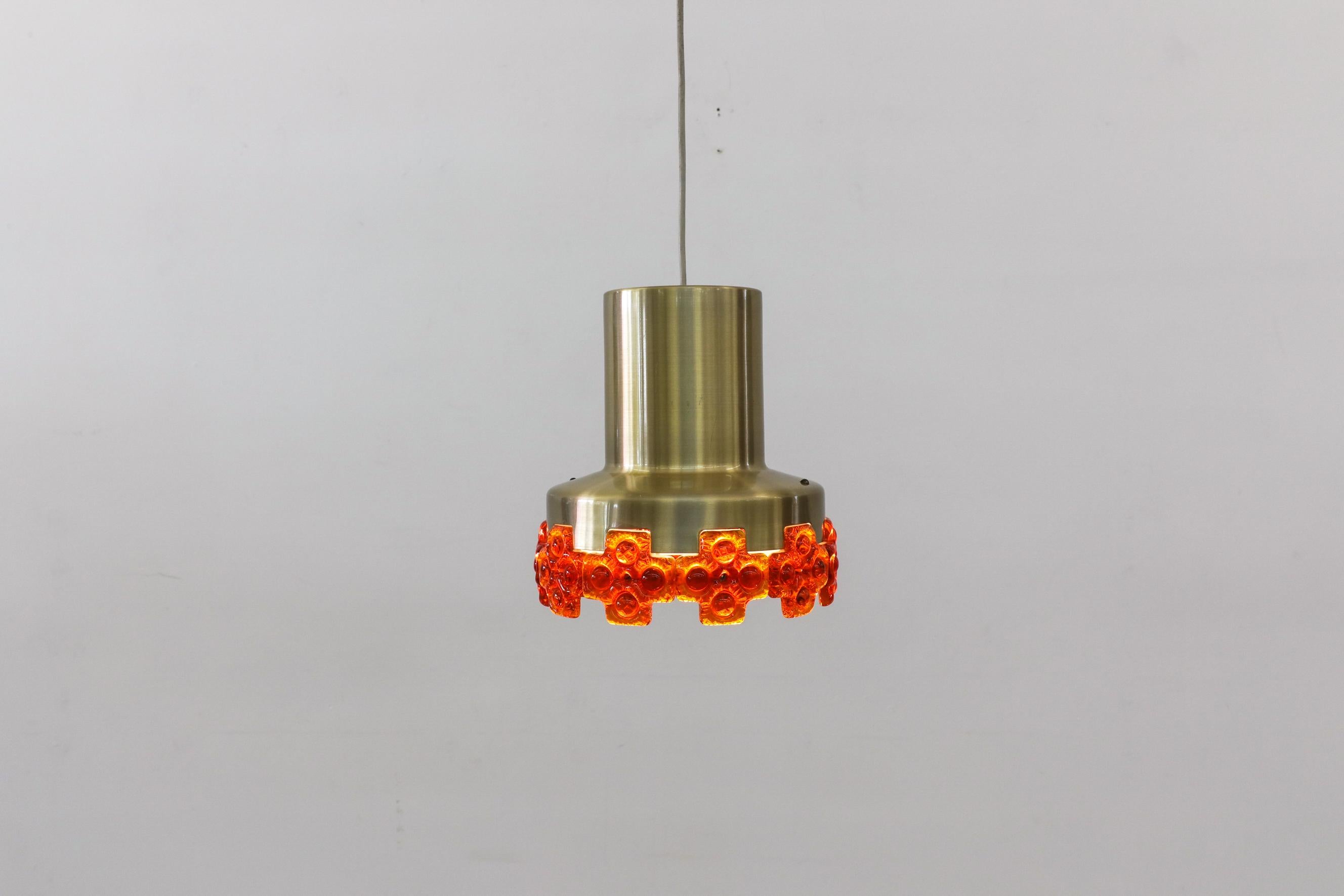 Eric Hoglund Inspired MOD Pendant with Orange Glass Detailing 5