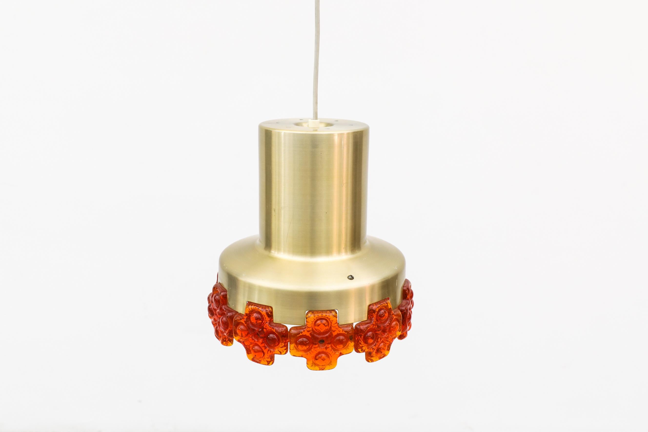 Eric Hoglund Inspired MOD Pendant with Orange Glass Detailing 8