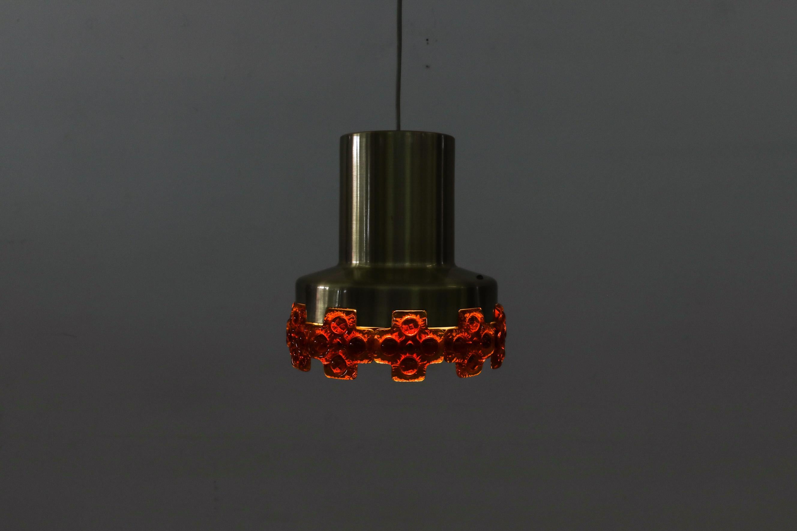 Eric Hoglund Inspired MOD Pendant with Orange Glass Detailing 1