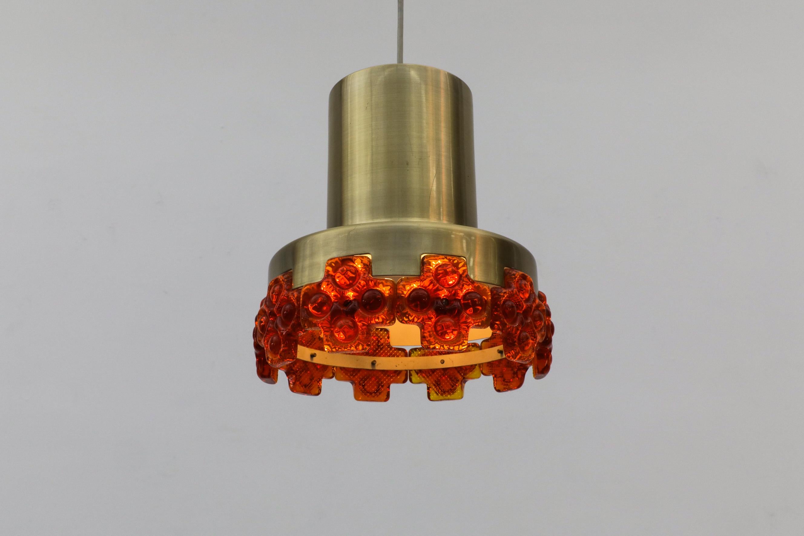Eric Hoglund Inspired MOD Pendant with Orange Glass Detailing 2