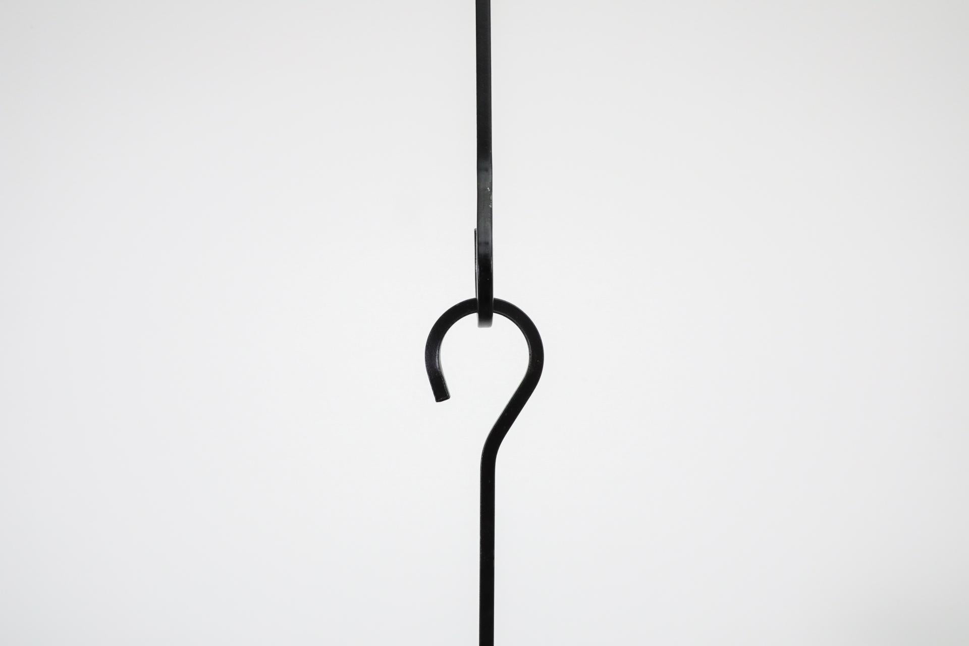Eric Hoglund Inspired Wrought Iron Candelabra with Glass Pegged Cups For Sale 9