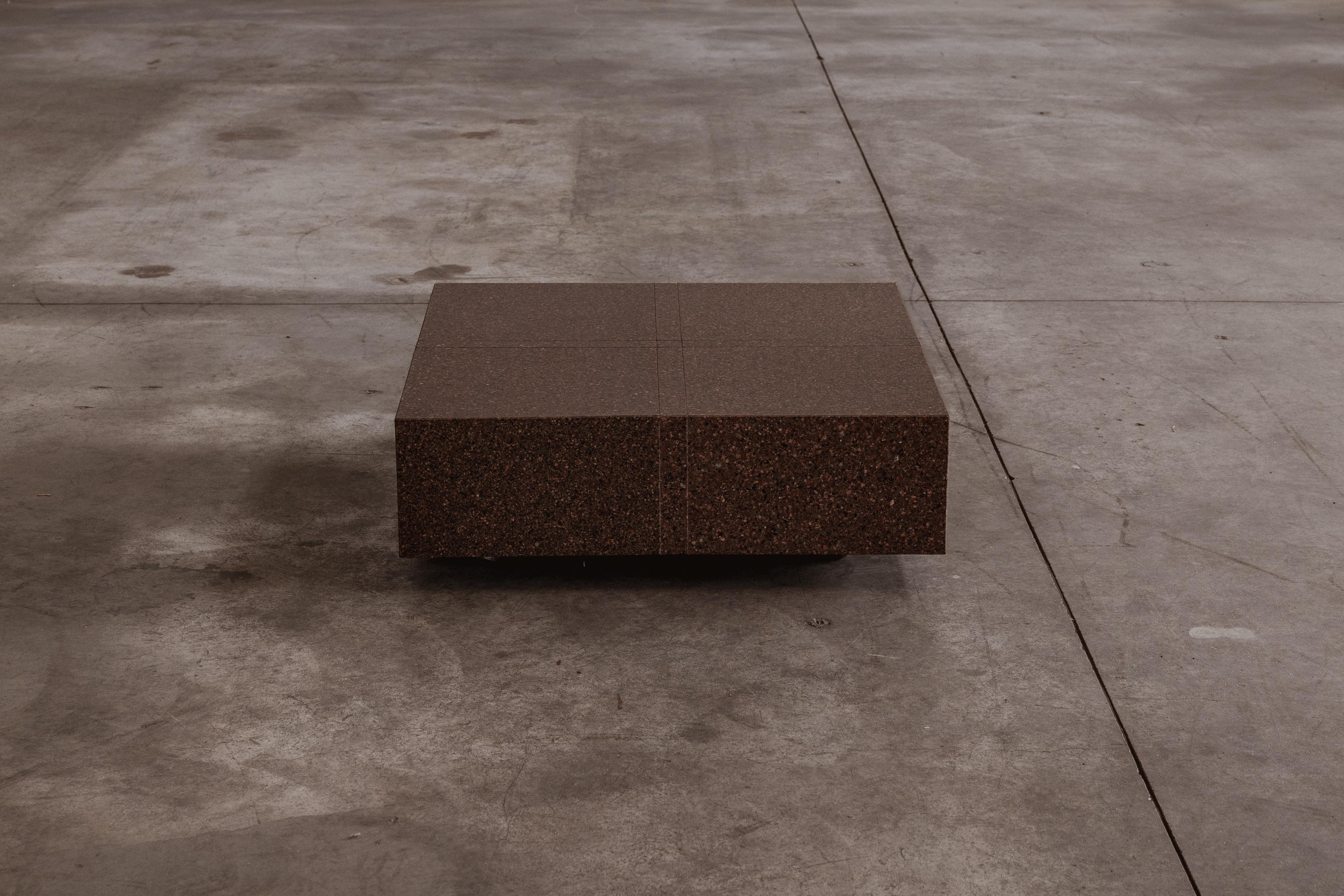 Fin du 20e siècle Table basse Eric Jacobson, marbre Terrazzo, 1990 en vente