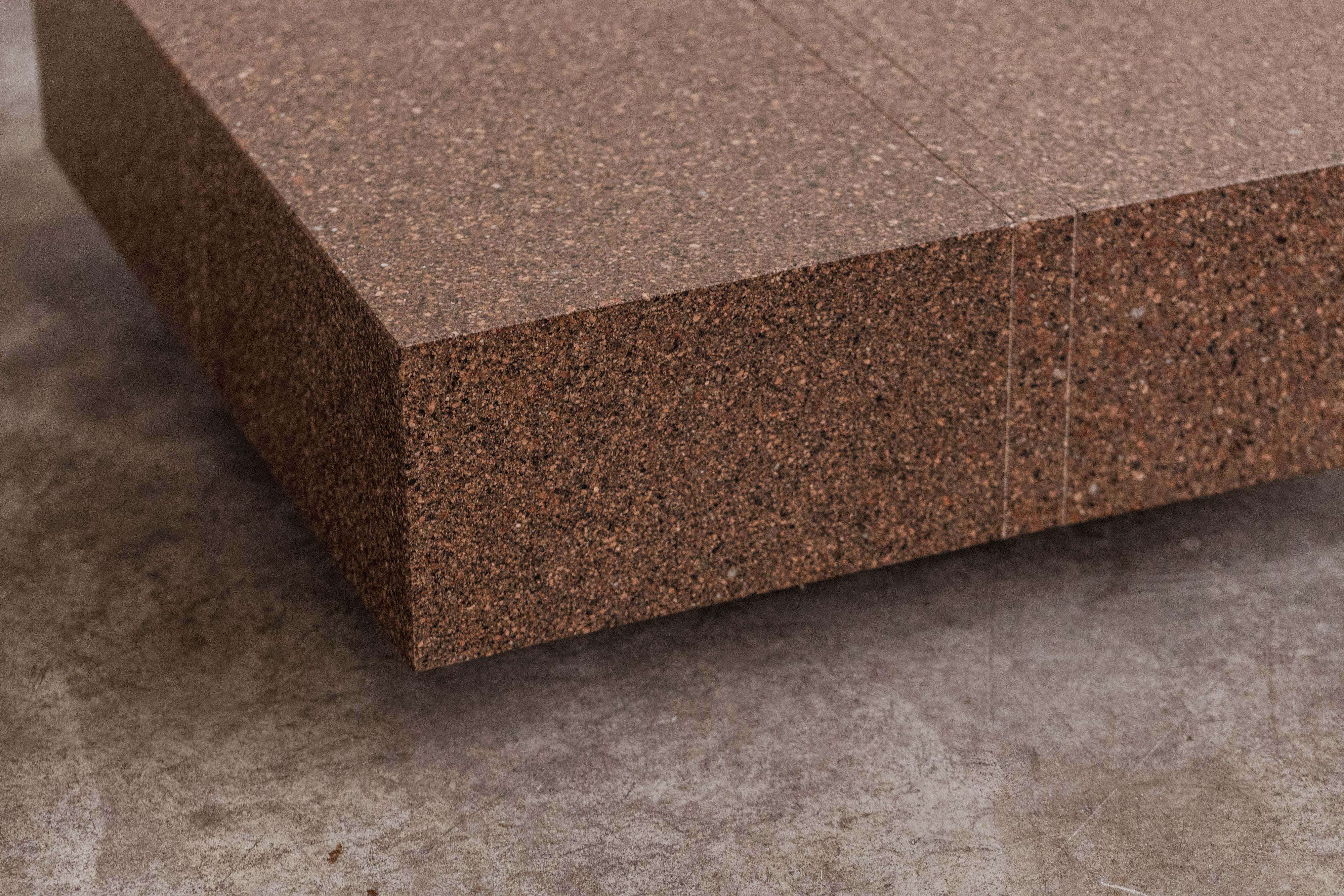 Table basse Eric Jacobson, marbre Terrazzo, 1990 en vente 2