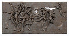 Rotation, Cast Sculpture of Dancers in Movement by Eric Bransby, Wall Sculpture