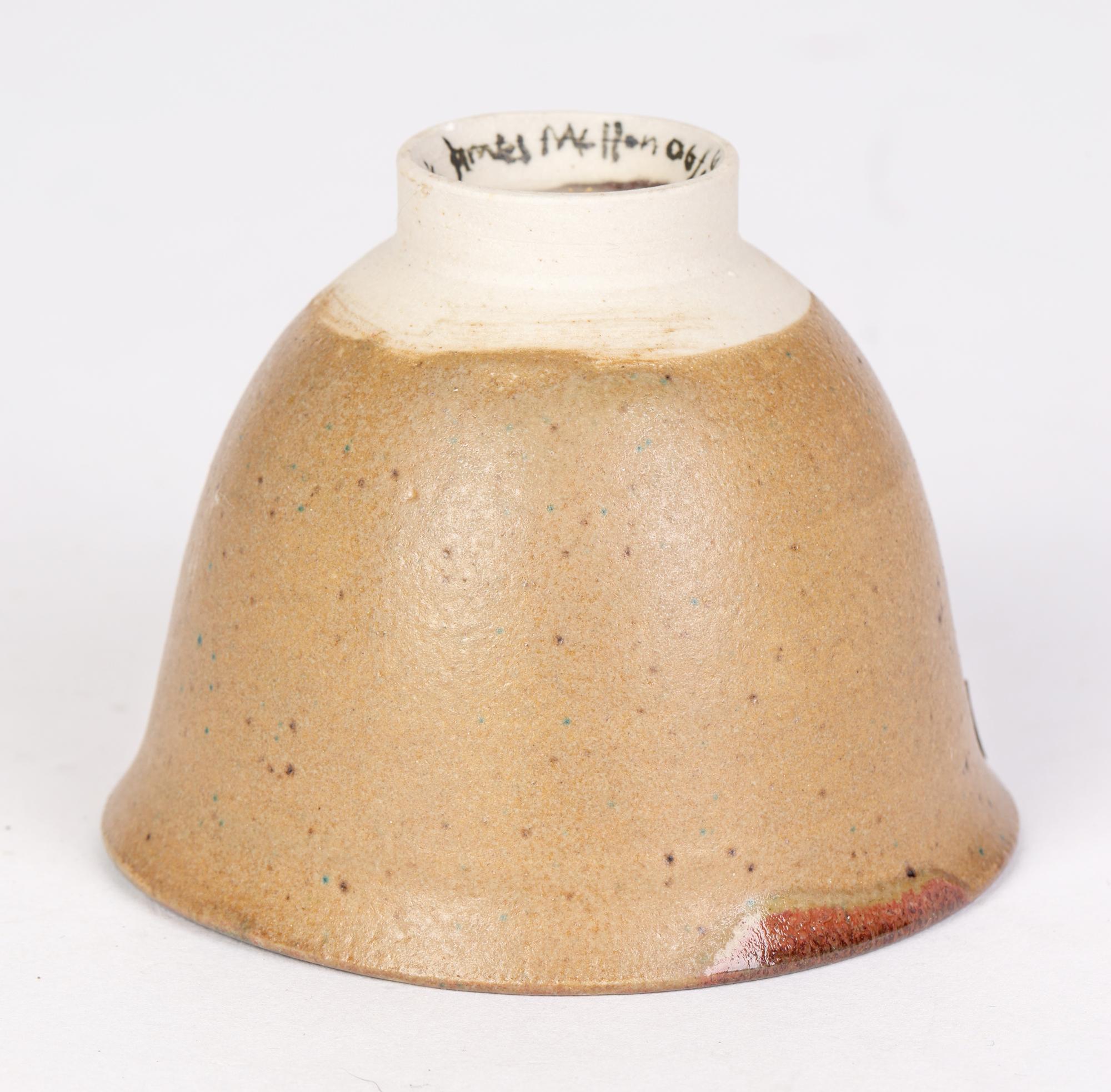 Eric James Mellon Studio Pottery Experimental Glazed Cup, 2006  For Sale 3