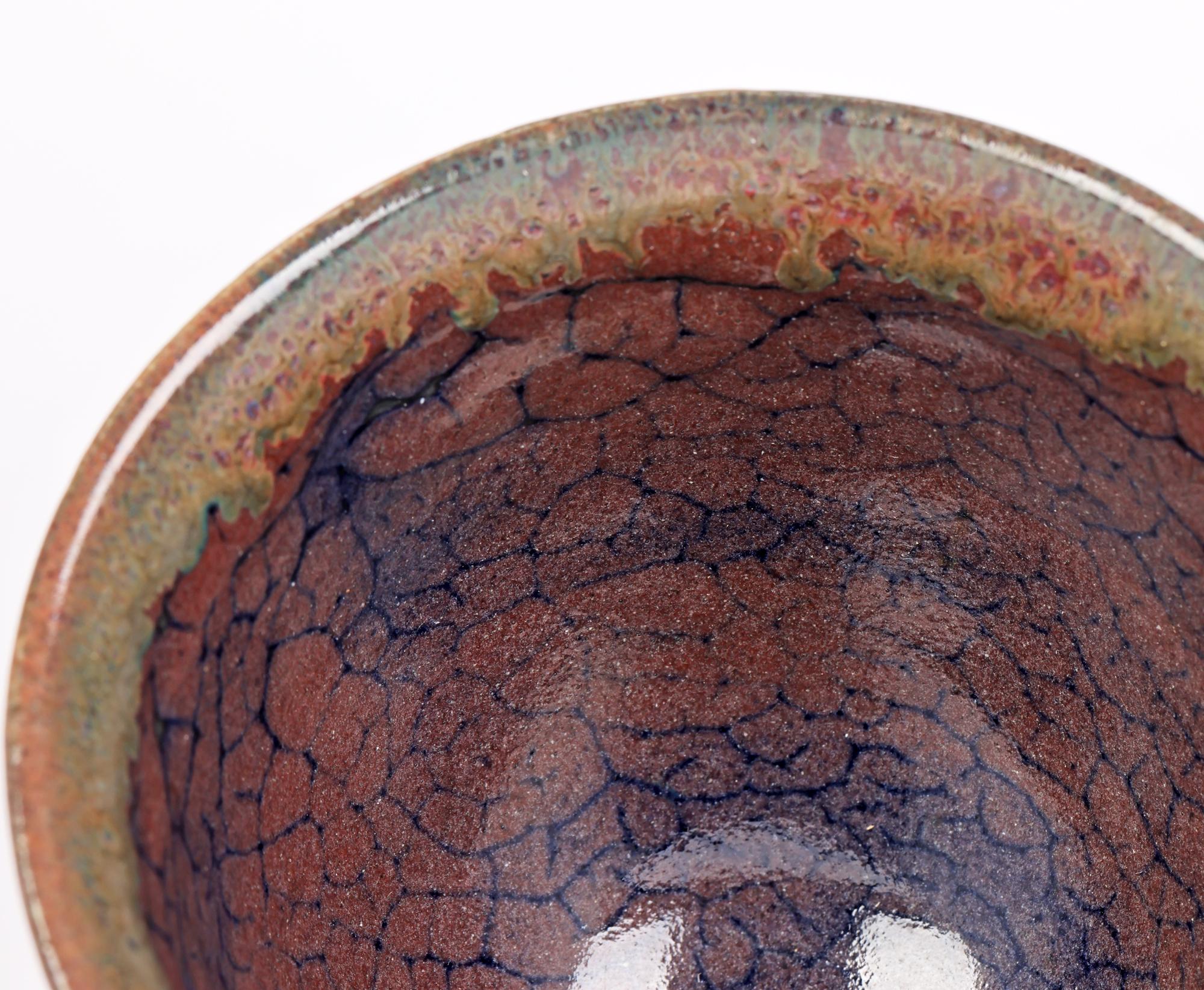 Modern Eric James Mellon Studio Pottery Experimental Glazed Cup, 2006  For Sale