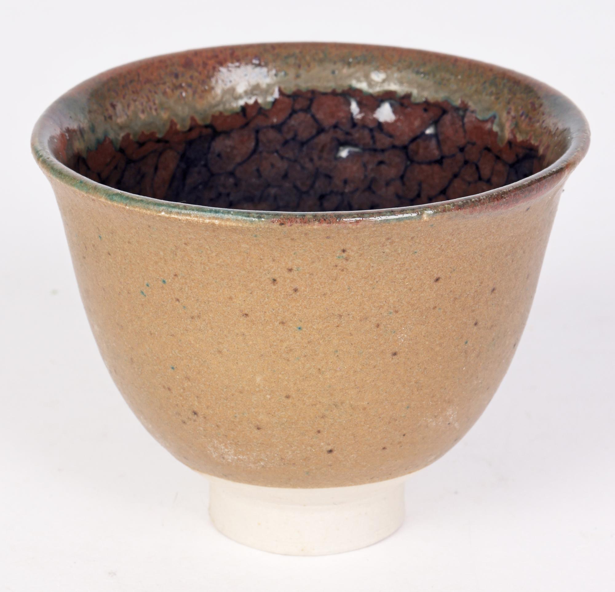 Contemporary Eric James Mellon Studio Pottery Experimental Glazed Cup, 2006  For Sale