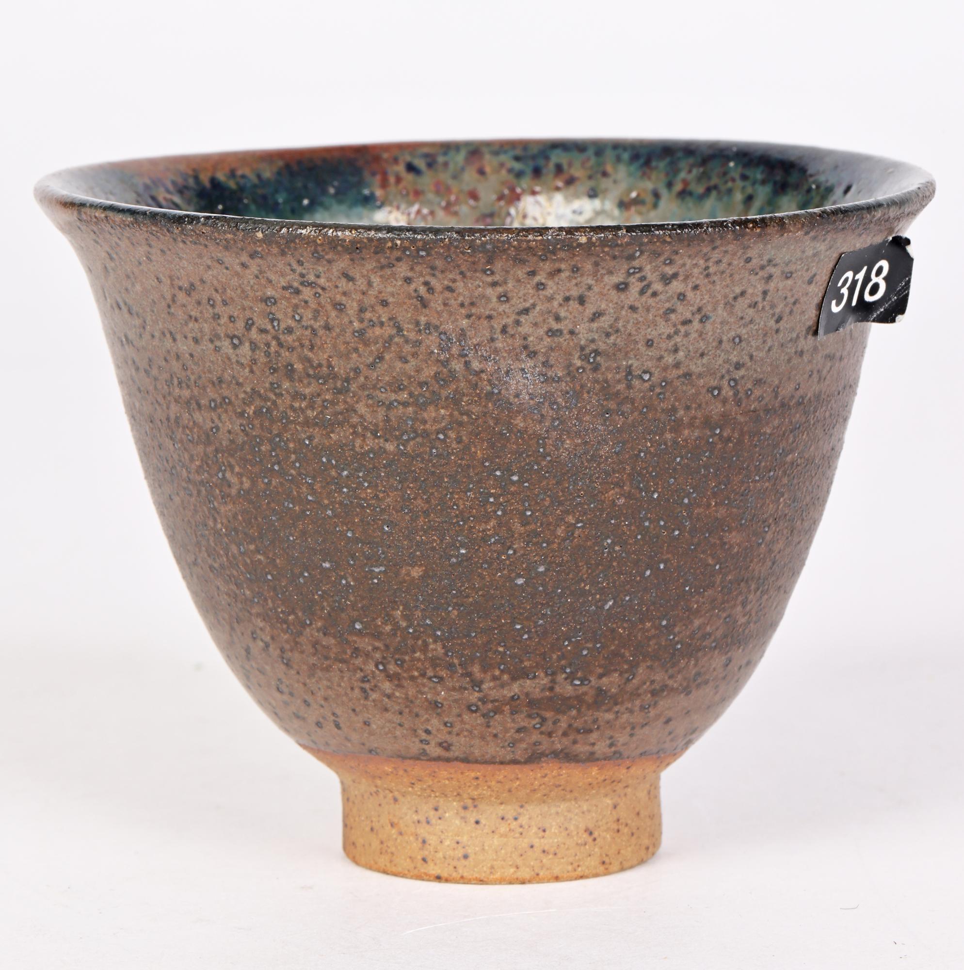 Stoneware Eric James Mellon Studio Pottery Experimental Glazed Cup 2006  For Sale