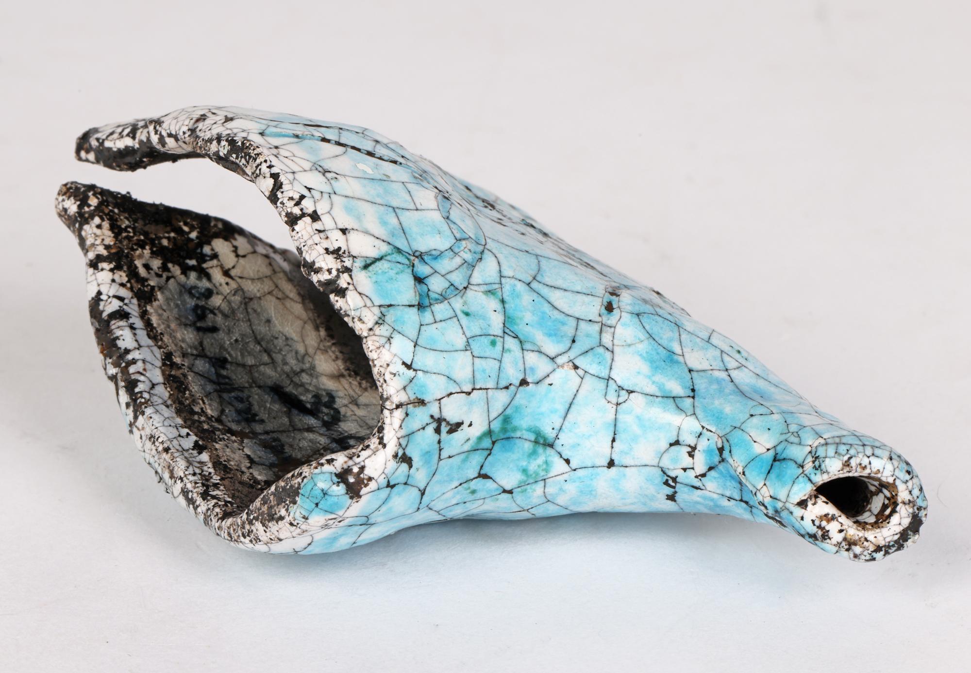 Tête de cheval émaillée Raku, Eric James Mellon Studio Pottery, 1982 en vente 3