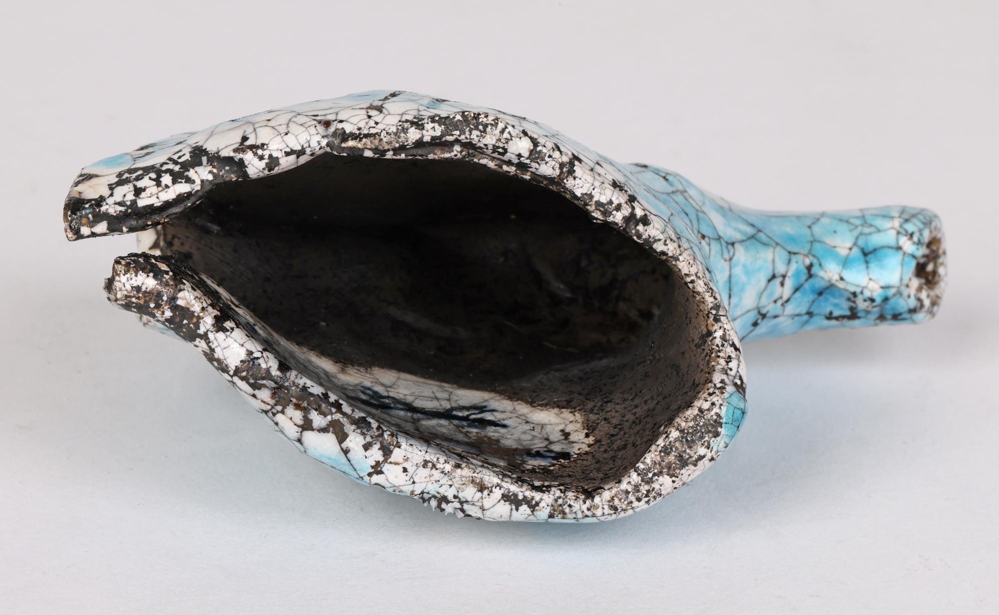 Tête de cheval émaillée Raku, Eric James Mellon Studio Pottery, 1982 en vente 6