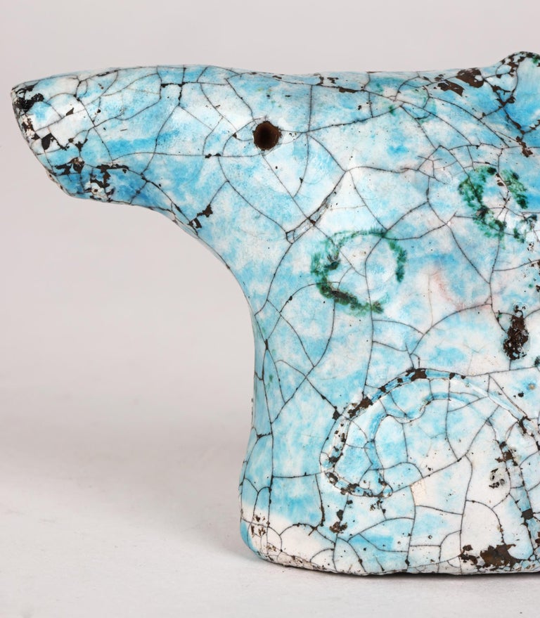 James Raku Raku Eric James Mellon Studio Pottery Raku Glazed Horse Head, 1982 For Sale ...