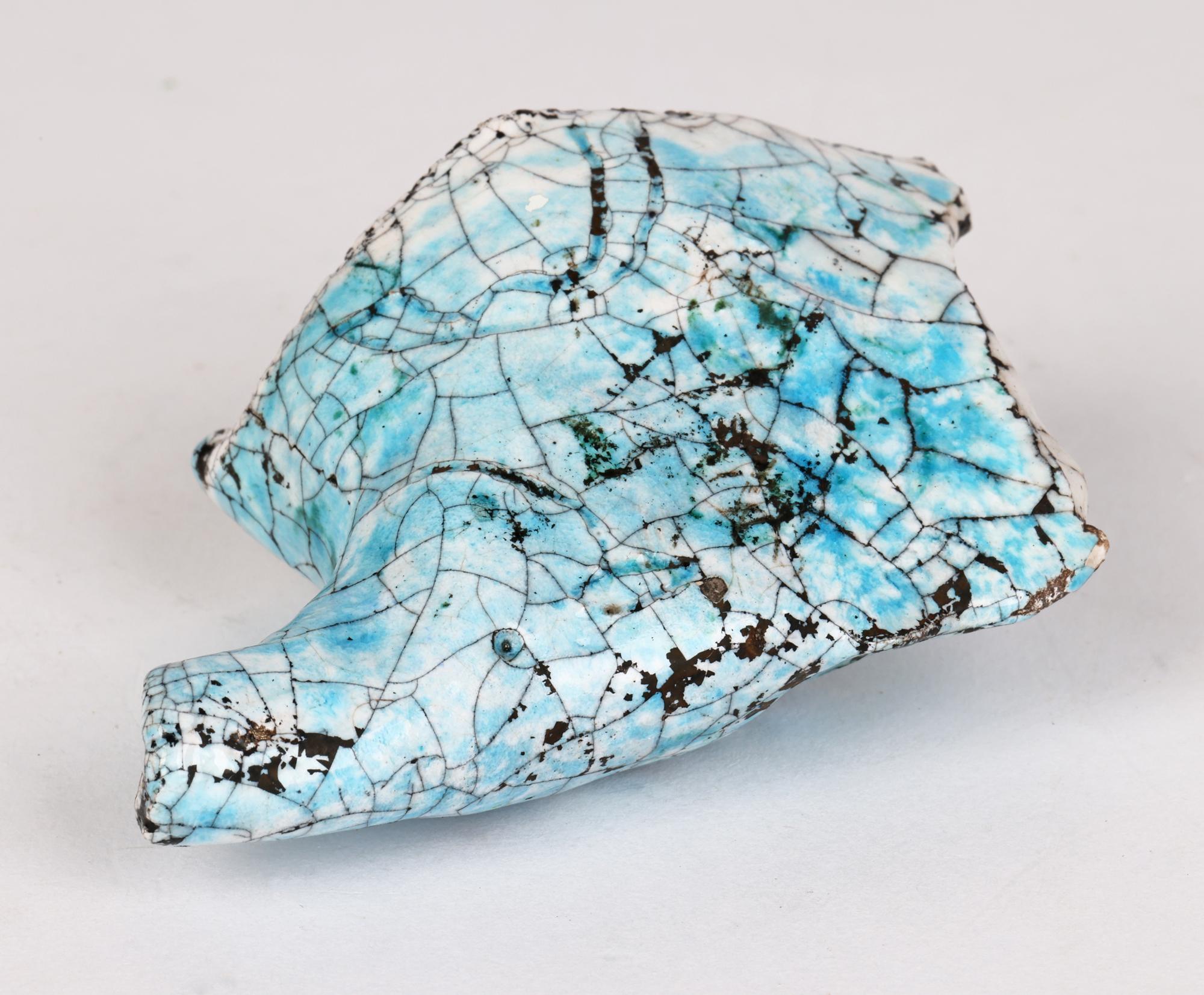 Tête de cheval émaillée Raku, Eric James Mellon Studio Pottery, 1982 Bon état - En vente à Bishop's Stortford, Hertfordshire
