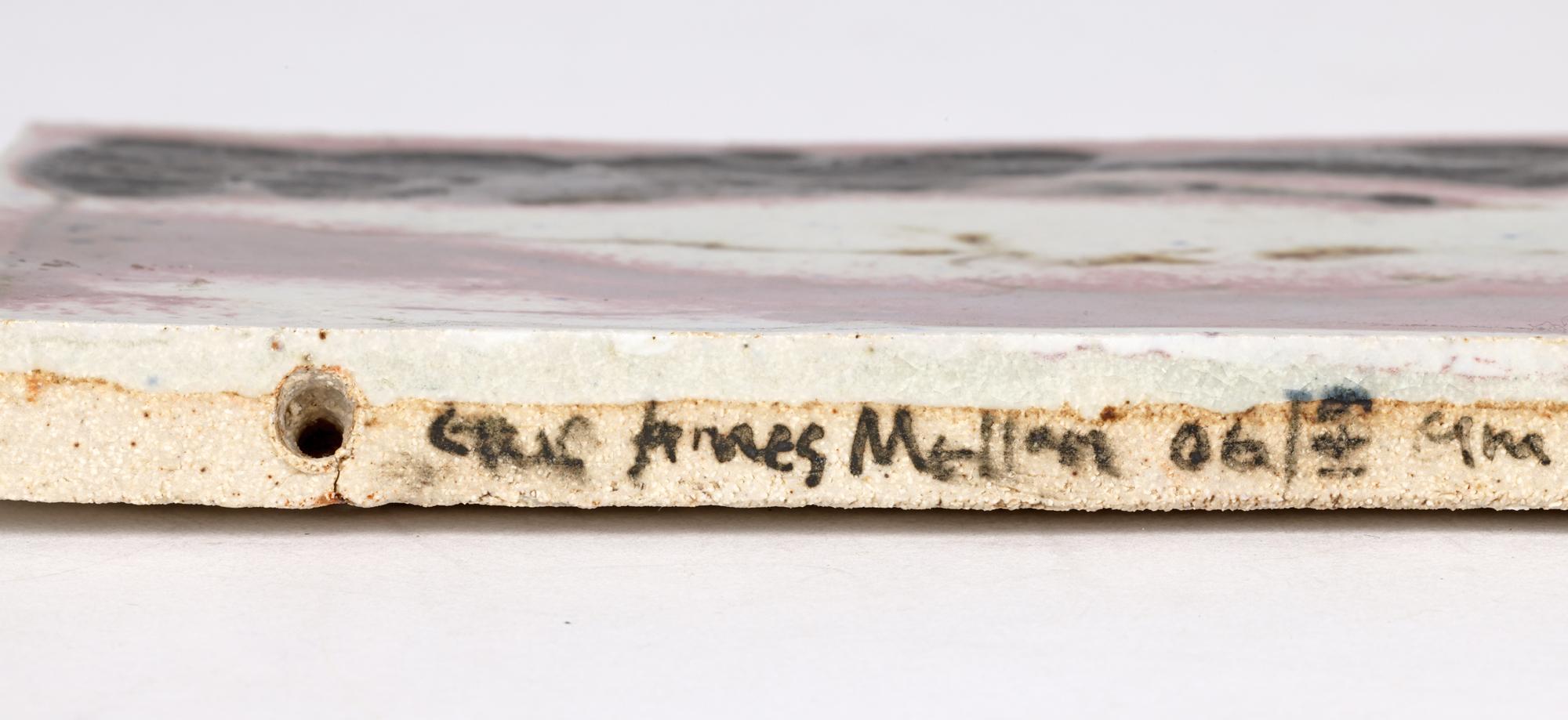 Eric James Mellon Studio Pottery Tile Titled Nude (Nue) en vente 2