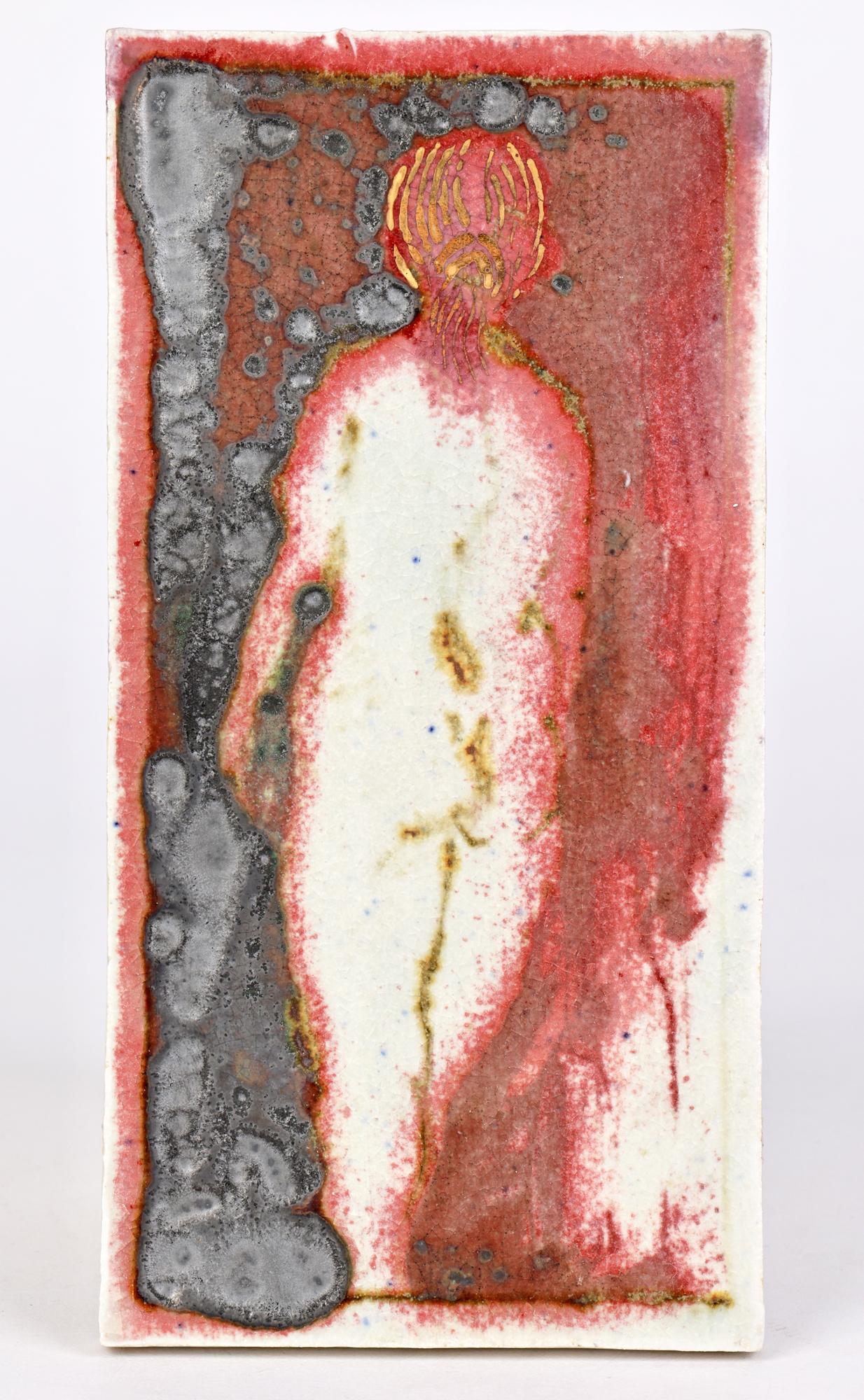 Eric James Mellon Studio Pottery Tile Titled Nude (Nue) en vente 6