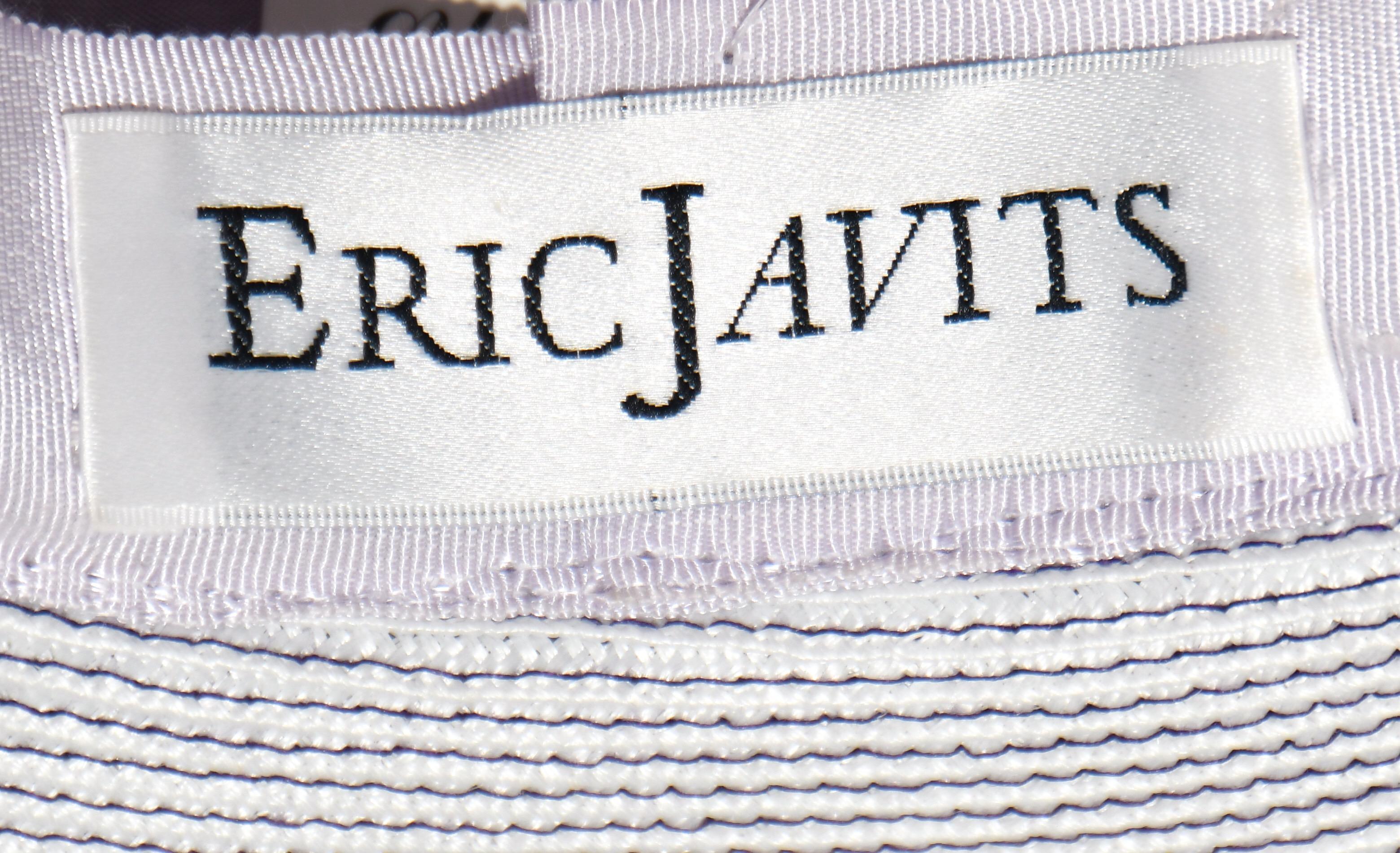Eric Javits Lavender Straw Hat 4
