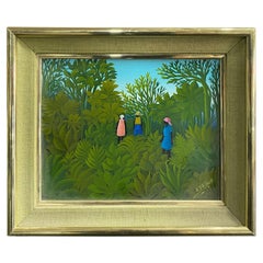 Eric Jean-Louis Signed Haiti Haitian Original Oil Painting